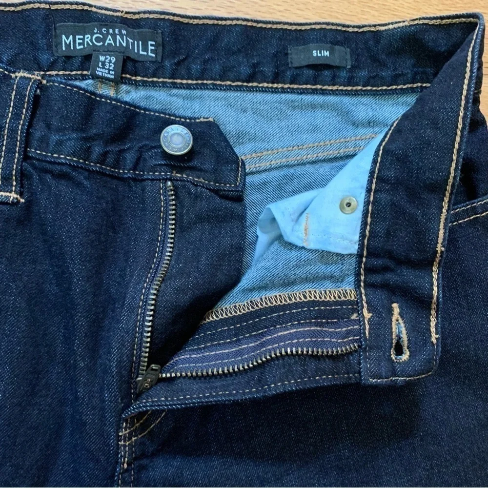 J. Crew Mercantile Slim Fit Dark Wash Jeans Size 29 Style J7568